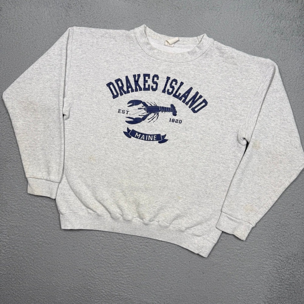 Vintage Y2K Drakes Island Maine Crewneck Sweatshirt